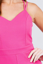 Load image into Gallery viewer, Cross Strap Cami Princess Line Romper