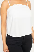 Load image into Gallery viewer, Scallop Opening Cami Top