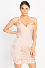 Load image into Gallery viewer, Floral Lace Embroidered Mini Dress