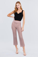 Load image into Gallery viewer, Flare Long Fishnet Sweater Pants