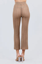 Load image into Gallery viewer, Flare Long Fishnet Sweater Pants