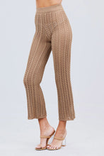 Load image into Gallery viewer, Flare Long Fishnet Sweater Pants