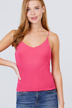 Load image into Gallery viewer, Double V-neck 2 Ply Rib Knit Cami Top