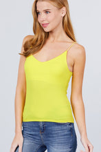 Load image into Gallery viewer, Double V-neck 2 Ply Rib Knit Cami Top