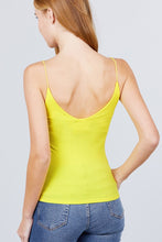 Load image into Gallery viewer, Double V-neck 2 Ply Rib Knit Cami Top