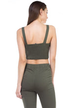 Load image into Gallery viewer, Sweetheart Button Down Crop Top