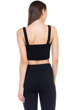 Load image into Gallery viewer, Sweetheart Button Down Crop Top