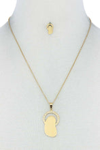 Load image into Gallery viewer, Fashion Stylish Mary Pendant Necklace And Earring Set