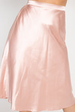 Load image into Gallery viewer, A-line Satin Midi Skirt