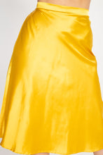 Load image into Gallery viewer, A-line Satin Midi Skirt