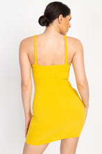 Load image into Gallery viewer, Button Down Ribbed Mini Dress
