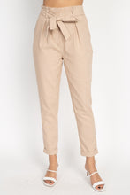 Load image into Gallery viewer, Belted Linen Paper Bag Pants