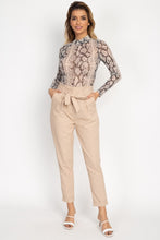 Load image into Gallery viewer, Belted Linen Paper Bag Pants