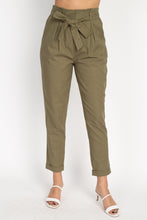 Load image into Gallery viewer, Belted Linen Paper Bag Pants