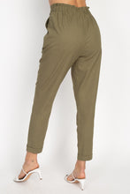 Load image into Gallery viewer, Belted Linen Paper Bag Pants