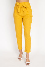 Load image into Gallery viewer, Belted Linen Paper Bag Pants