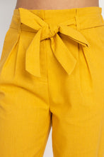 Load image into Gallery viewer, Belted Linen Paper Bag Pants