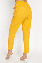 Load image into Gallery viewer, Belted Linen Paper Bag Pants