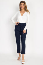 Load image into Gallery viewer, Belted Linen Paper Bag Pants