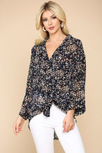 Load image into Gallery viewer, Animal Print Button Down Lapel Collar Shirt With Chest Pocket