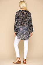 Load image into Gallery viewer, Animal Print Button Down Lapel Collar Shirt With Chest Pocket