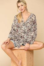 Load image into Gallery viewer, Animal Print Button Down Lapel Collar Shirt With Chest Pocket
