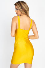 Load image into Gallery viewer, Satin Bustier Mini Dress
