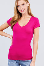 Load image into Gallery viewer, Singles Short Sleeve V Neck Tee