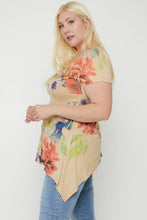 Load image into Gallery viewer, Multi-colored Watercolor Flower Print Tunic