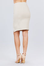 Load image into Gallery viewer, Front Slit Bengaline Midi Skirt