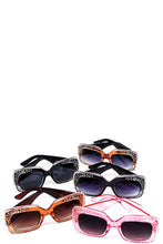 Load image into Gallery viewer, Designer Rhinestone Modern Wayfarer