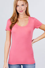 Load image into Gallery viewer, Short Sleeve Scoop Neck Tee