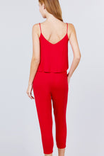 Load image into Gallery viewer, Cami Layered Top Capri Knit Jumpsuit