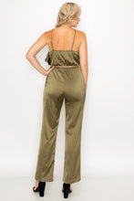 Load image into Gallery viewer, Ruffle Trim Belted Jumpsuit