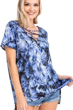 Load image into Gallery viewer, Tie Dye Print Short Sleeve Top