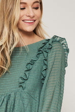 Load image into Gallery viewer, A Semi-sheer Striped Woven Top