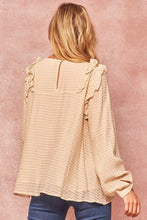 Load image into Gallery viewer, A Semi-sheer Striped Woven Top