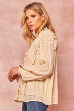 Load image into Gallery viewer, A Semi-sheer Striped Woven Top