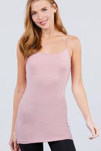 Load image into Gallery viewer, Basic Adjustable Spaghetti Strap Tunic Cami W/ Shelf Bra