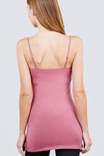 Load image into Gallery viewer, Basic Adjustable Spaghetti Strap Tunic Cami W/ Shelf Bra