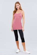 Load image into Gallery viewer, Basic Adjustable Spaghetti Strap Tunic Cami W/ Shelf Bra
