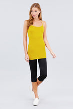 Load image into Gallery viewer, Basic Adjustable Spaghetti Strap Tunic Cami W/ Shelf Bra