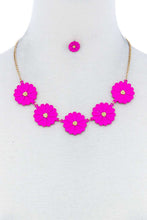 Load image into Gallery viewer, Fashion Cute Multi Tender Flower Necklace And Earring Set