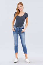 Load image into Gallery viewer, Solid Short Sleeve Scoop Neck Bodysuit