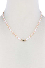 Load image into Gallery viewer, Evil Eye Charm Color Block Necklace