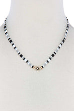 Load image into Gallery viewer, Evil Eye Charm Color Block Necklace