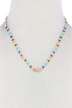 Load image into Gallery viewer, Hamsa Hand Charm Color Block Necklace