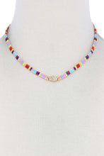 Load image into Gallery viewer, Hamsa Hand Charm Color Block Necklace