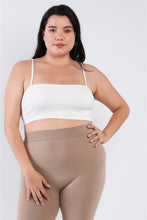Load image into Gallery viewer, Plus Size Open Stripe Back Cami Strap Athletic Lounge Bra