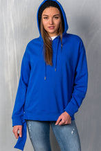 Load image into Gallery viewer, Uneven Hem Graphic "venice" Pullover Hoodie